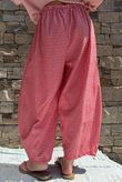Arbi Gingham 7/8 Barrel Pant Red?